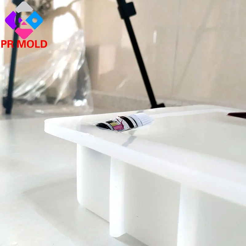 PR448 Прямоугольная форма для тостов Мыло своими руками DIY формы ТОЛСТАЯ силиконовая форма 1100 г емкость Силиконовая накладка для визуализации перегородки