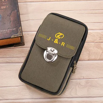 

Fashion Men Canvas Waterproof Solid Color Small Wallet Card Holder Coin Purse Clutch Bag Money Belt #20