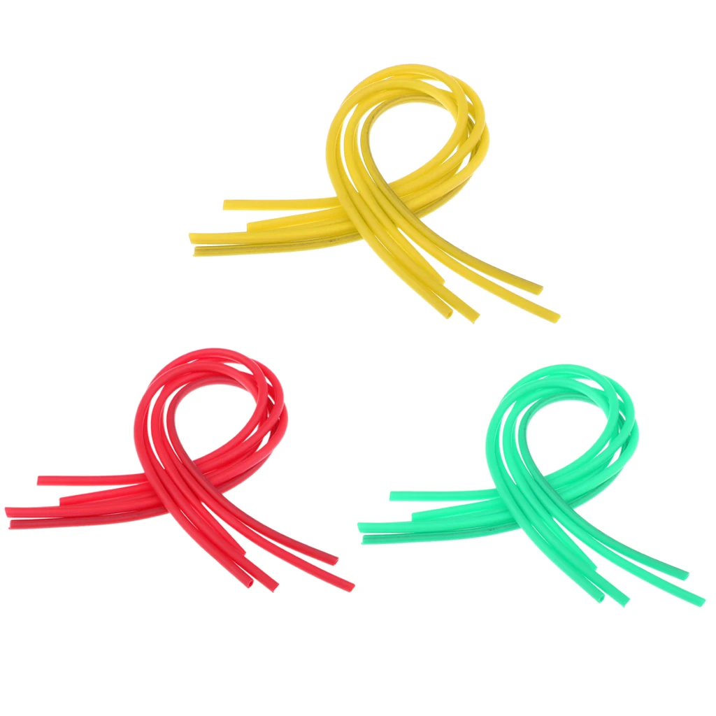 5Pcs 38.5cm Silicone Tube Hair Rigs Deep Drop Fly Tying Material Nymph Worm Skin Fishing Rig Sleeve Fishing Tackles