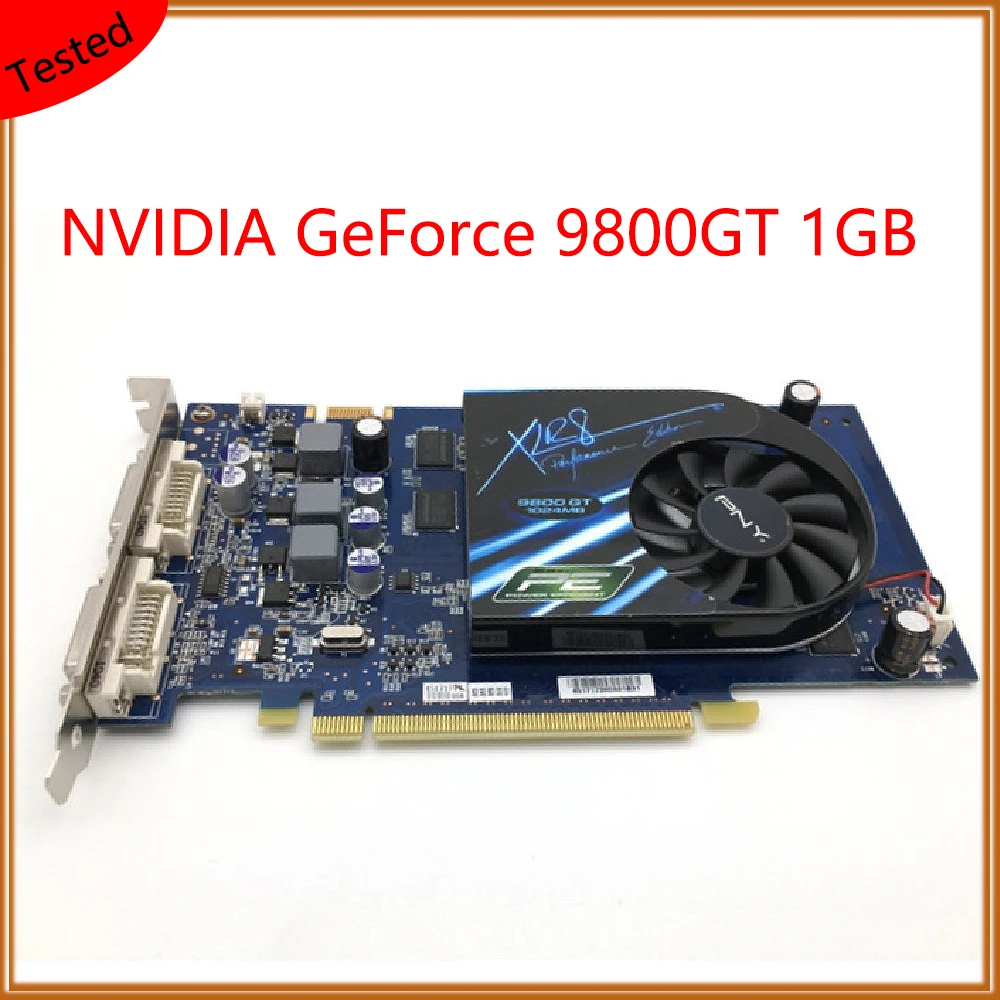 Оригинальная видеокарта GeForce 9800GT 1 Гб для NVIDIA поддержка медицинского