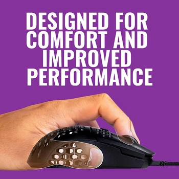 

MM710 Gaming Mouse Pixart PMW 3389 16000 DPI Optical Sensor Hollow Honeycomb Shell Wired