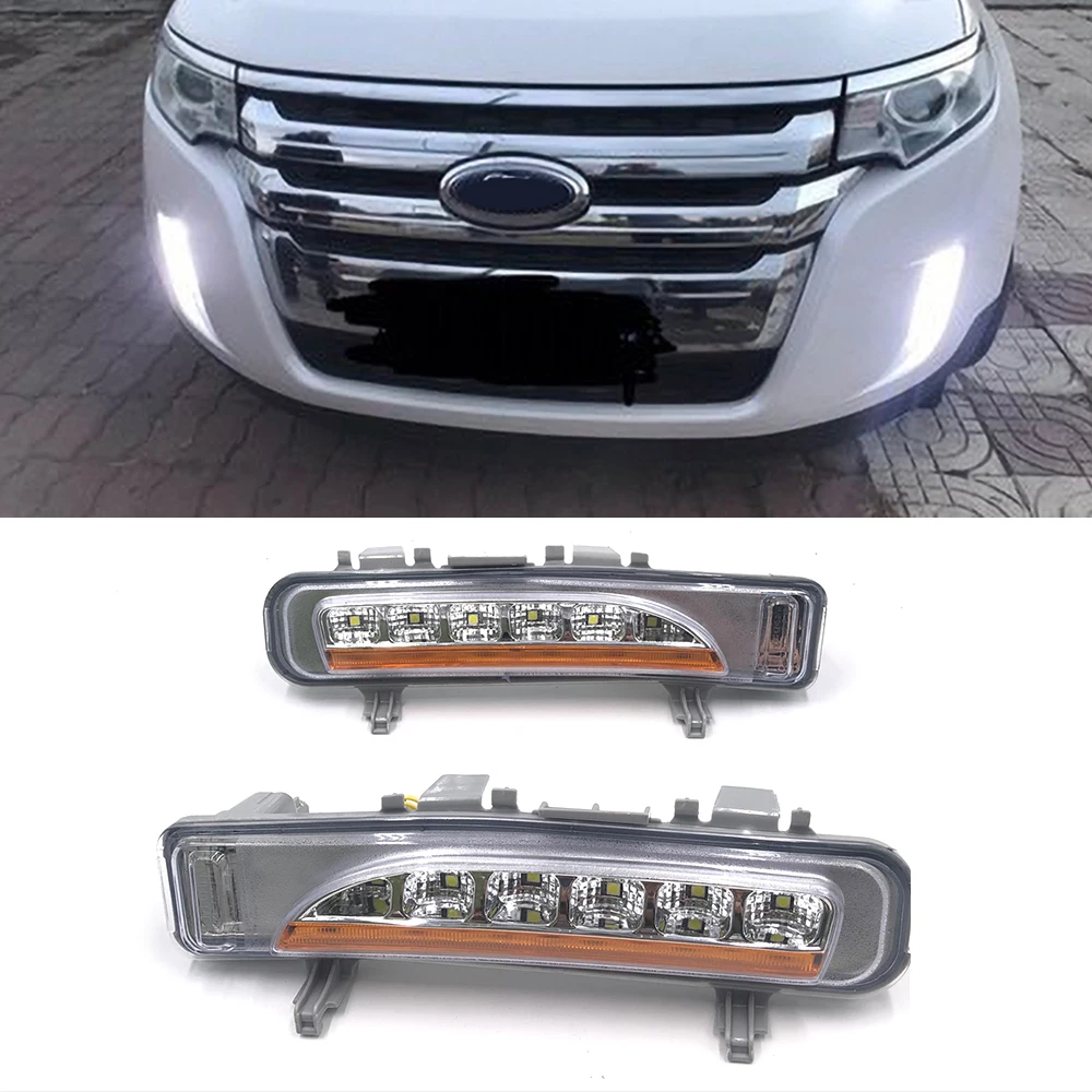 Автомобильная проблесковая дневные ходовые огни для Ford Edge 2009 2010 2011 2012 2013 2014