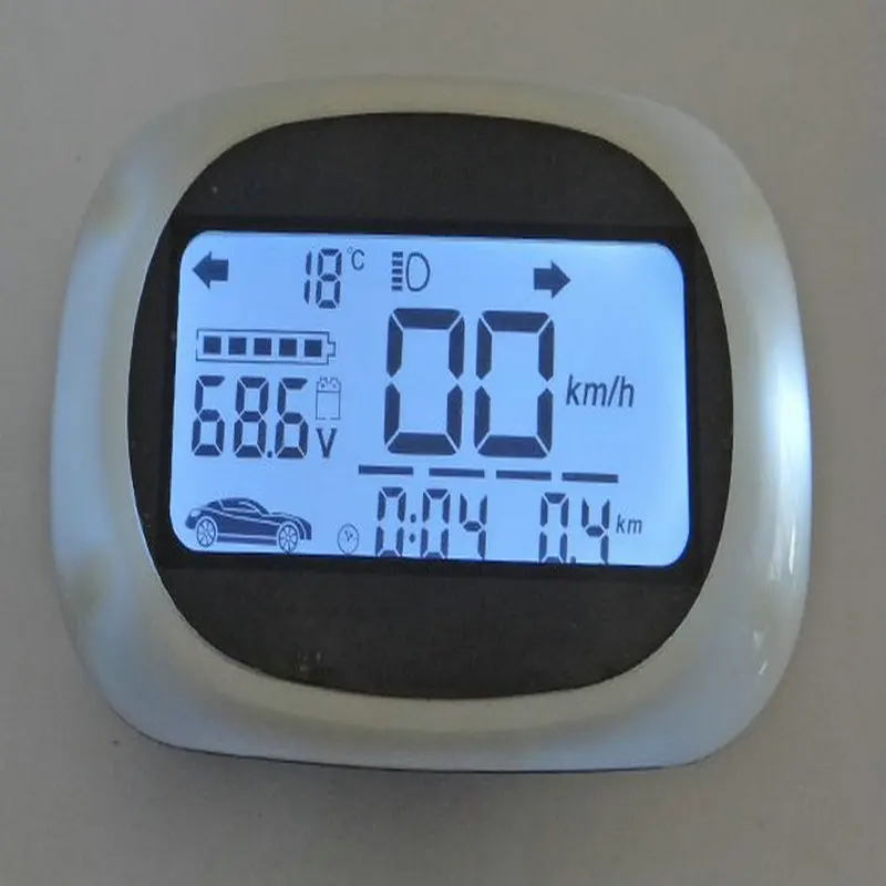 

electric bike speedometer LCD display 36v48v60v72v80v84v96v+speed/battery level indicator+ turning signal colored white screen