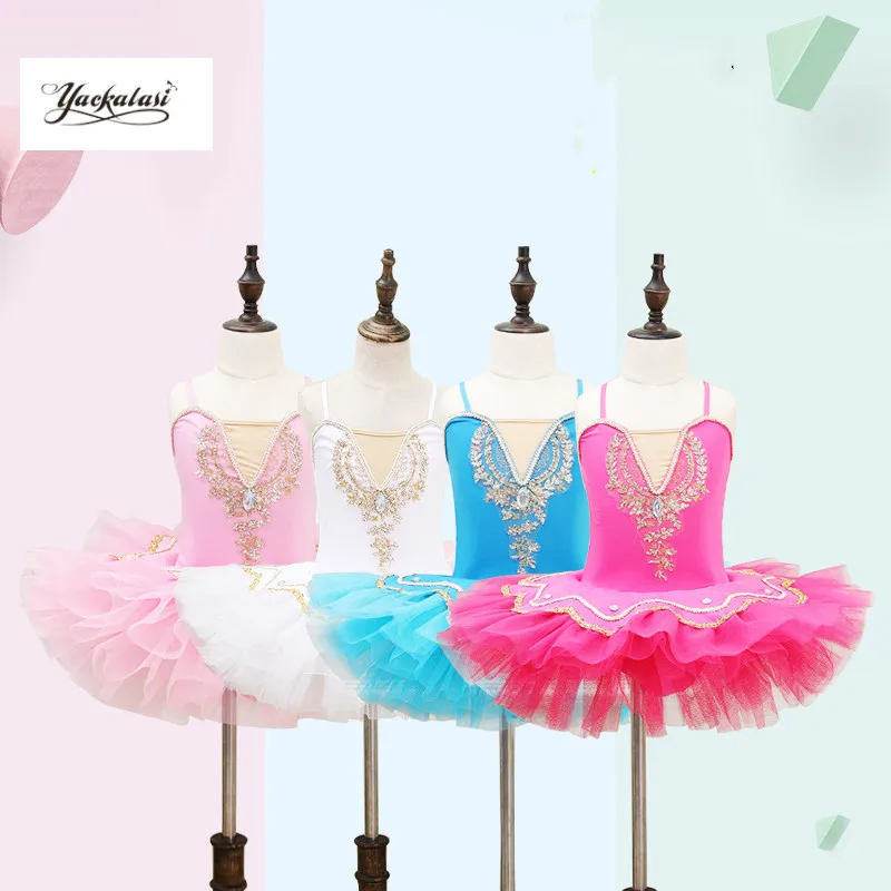2020 Time-limited Real Gymnastics Gymnastics Leotard Ballet Dress Pinky Dance Tutu Little Swan Lake Cute Barre Costumes 4 Color