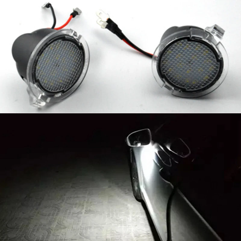 2 18SMD светодиодный пластиковый боковое зеркало подсветка двери окружающий свет для Ford автозапчасти