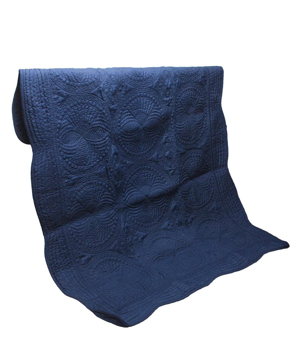 Образец монограммного стеганого узора детское одеяло, зубчатое Хлопковое одеяло полотенце, средний размер детское банное полотенце DOM109538 - Цвет: Тёмно-синий