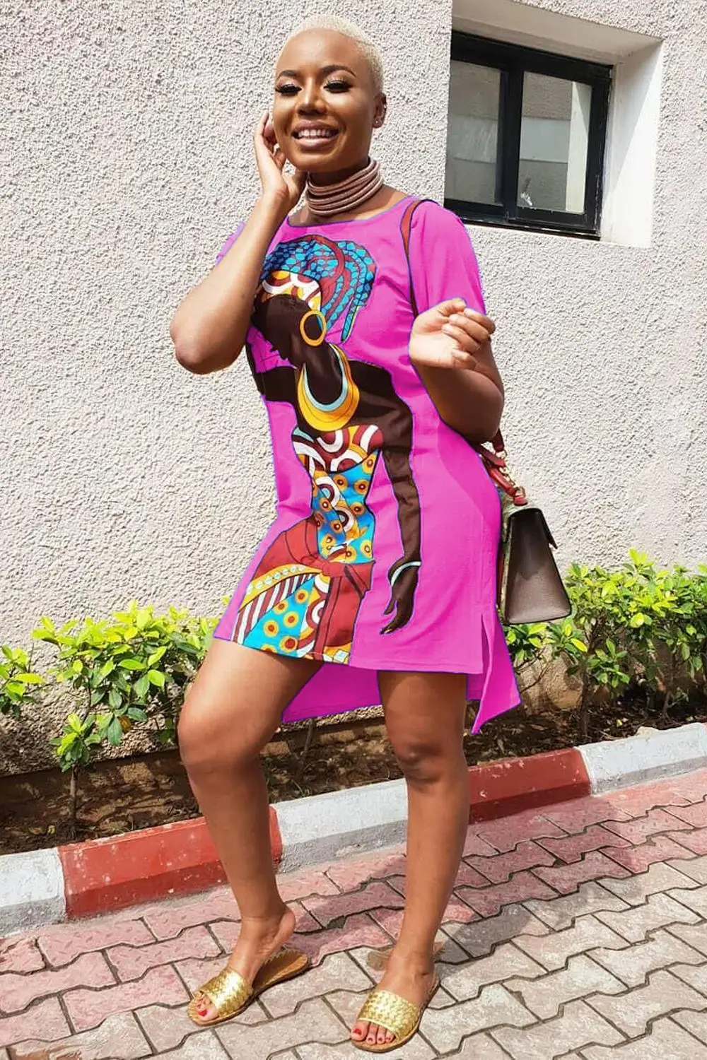 2019 африканские платья Дашики с принтом для женщин свободная рубашка женская