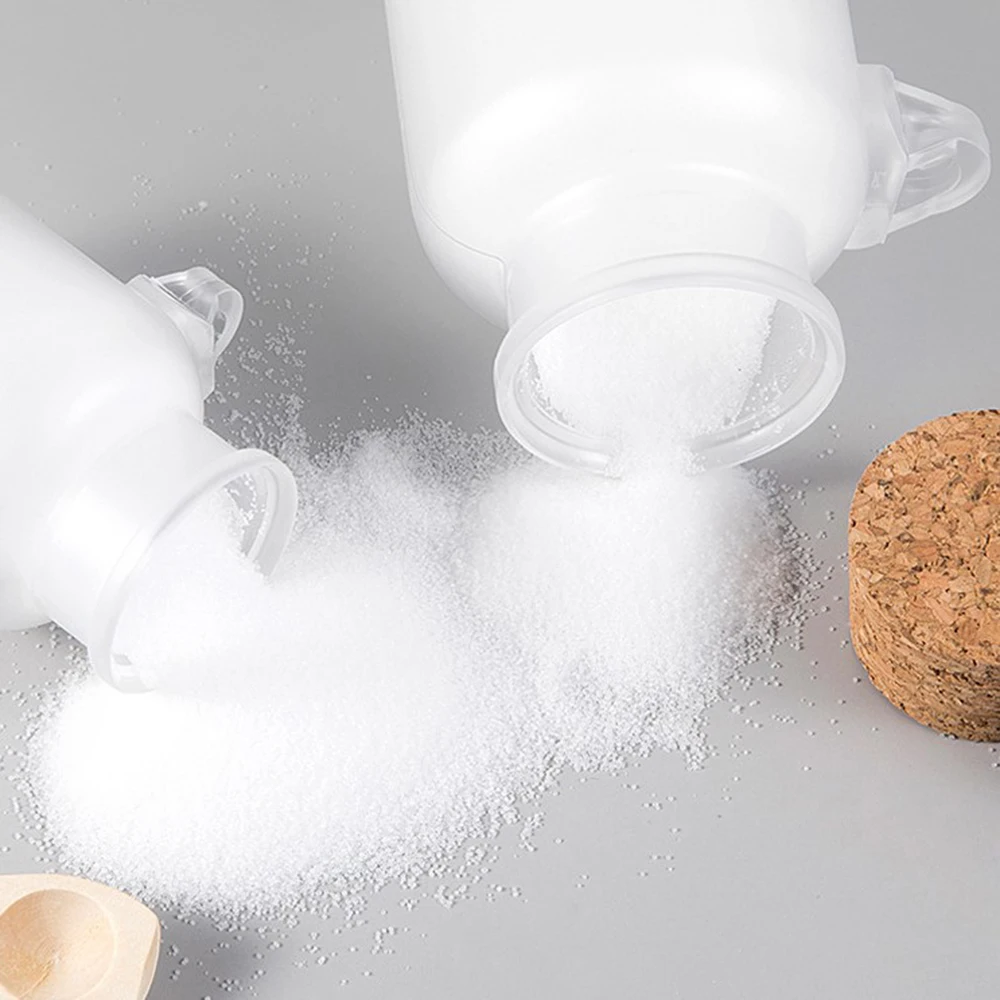 100ml En Plastique Vide Bain Sel Bouteille Ronde Crème Poudre Pot Conteneur Bout