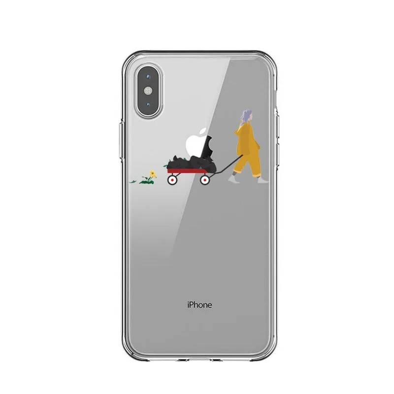 TPU Billie eilish rainbow blohsh, мягкий чехол для телефона с глазами океана, чехол для iPhone 11 Pro Max X 5 5S SE 6 6S Plus 7 8 Plus XS MAX XR - Цвет: TPU