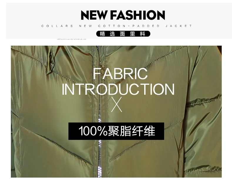 Winter New Style off Season Cotton-padded Jacket over-the-Knee Mid-length down Jacket Cotton-padded Clothes Thick Slim Fit