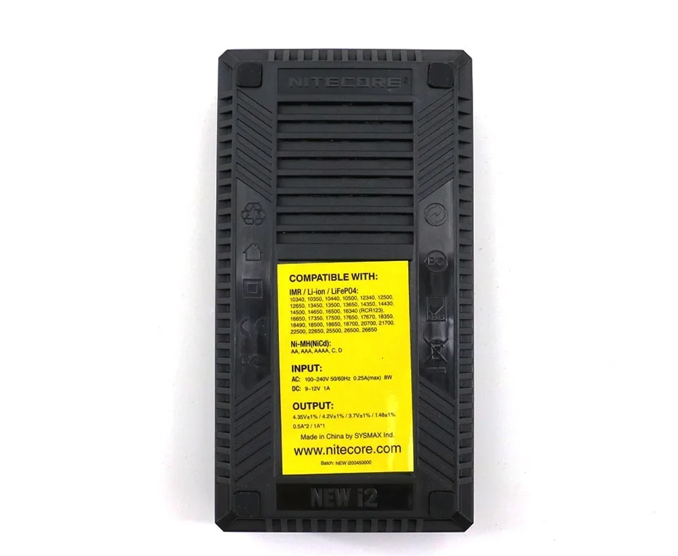Бренд Nitecore i2 Intelli зарядное устройство i2 Nitecore зарядное устройство для 16340 CR123A 10440 AA 14500 18650 26650,22650, 17670