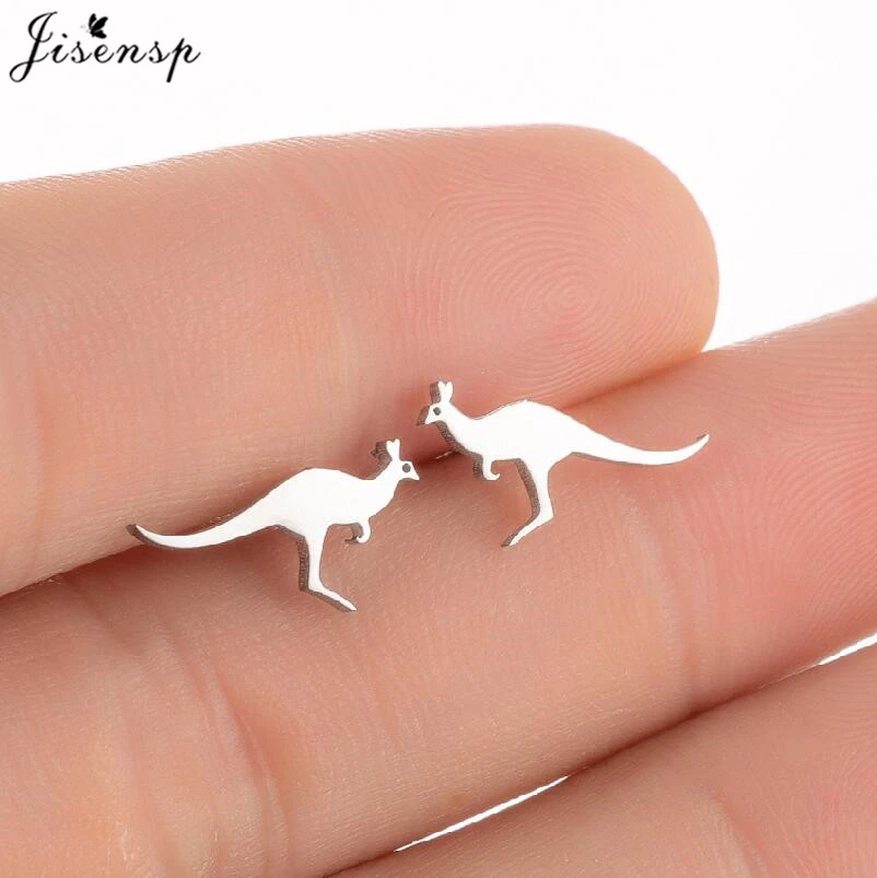 女性のためのステンレス鋼のイヤリング かわいい オーストラリアの動物 トレンディな 愛らしい 金メッキのイヤリング Stud Earrings Aliexpress