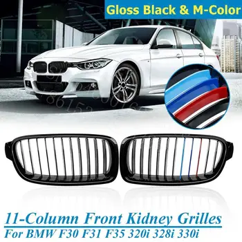 

Puou high quality 2Pcs Car Racing Grilles Front Kidney Grilles For BMW F30 F31 F35 320i 328i 335i 2012-17 Replacement Grille