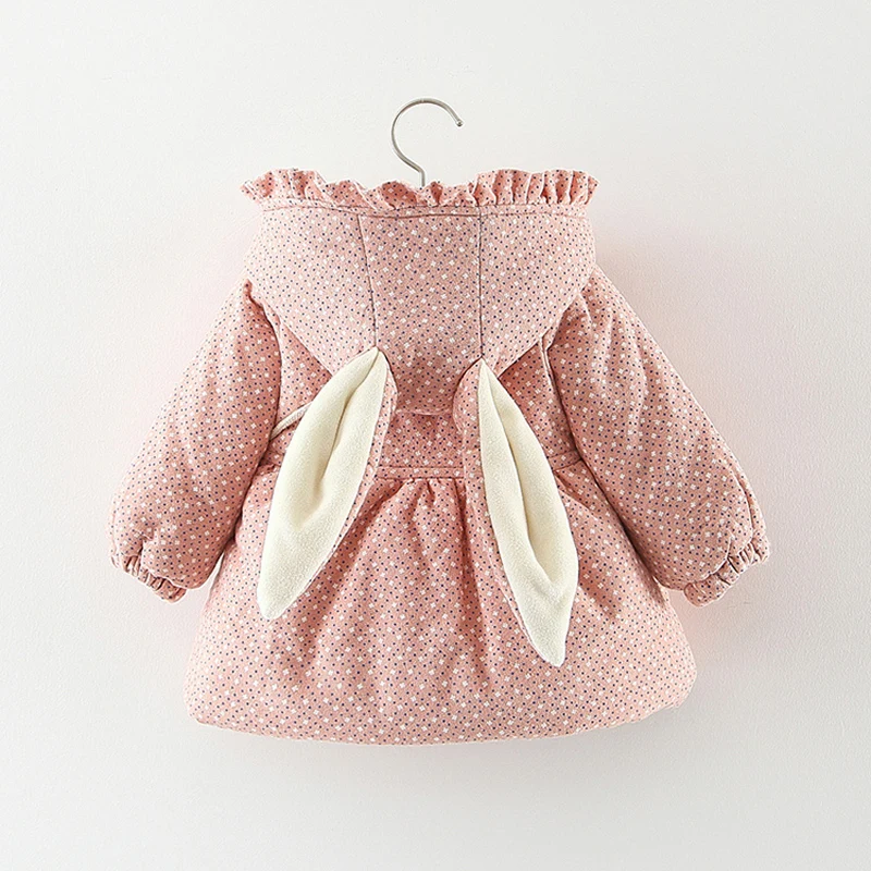 2019 nouveau-né bébé fille vêtements floraux à capuche coton rembourré veste d'extérieur pour 1 an bébé anniversaire vêtements filles tenues manteau