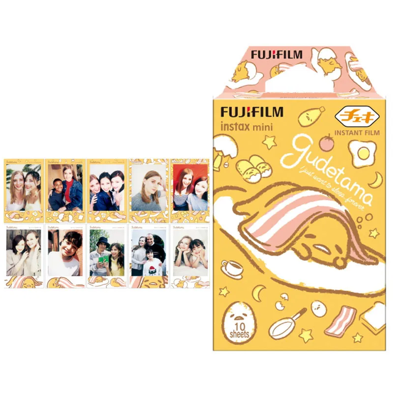 10 листов fuji fujifilm instax mini Color edge fims для instax instant camera mini 7s 25 50s 8 90 фотобумага - Цвет: gudetama