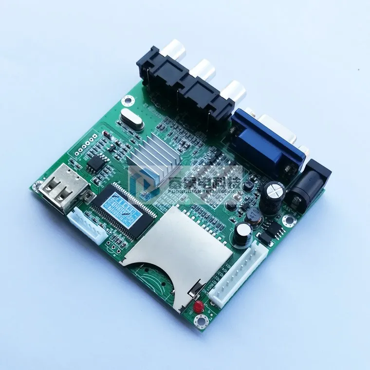 MP3 Play Board MP5 Video Decoder Board VGA CVBS Synchronous Output Wide Voltage Input MP4 Decoder