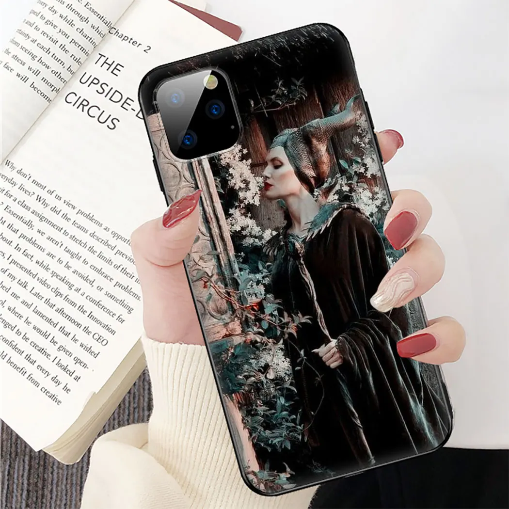 Мягкий силиконовый чехол Maleficent для iPhone 11 Pro XR X XS Max 6 6S 7 8 Plus 5 5S SE