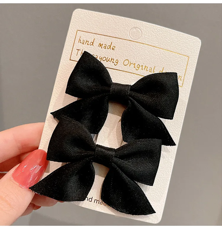 2PCS/onePair Bow Headgear Cute Sweet Little Girl Hair Accessories Summer Girls Net Red Clips Baby Hairpins Children Hair Clips 2PCS/onePair Bow Headgear Cute Sweet Little Girl Hair Accessories Summer Girls Net Red Clips Baby Hairpins Children Hair Clips