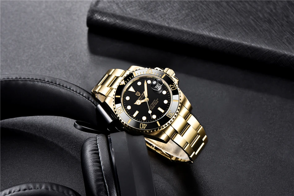 PAGANI DESIGN 40MM Men's Automatic Watch Luxury Sapphire Glass Mechanical Watch Stainless Steel Fashion Sports Waterproof Watch