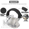 KRYDEX Tactical Modular Headphone Stand Protection Cover Headband Earmuff Headset Stand MOLLE Protection Case For HOWARD PELTOR 2