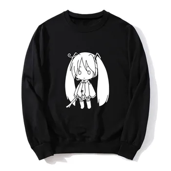 

High-Q Unisex Anime Hatsune Miku Casual O Neck Hoodies jacket Hatsune Miku Noctilucent Hoodie Sweatshirt Miku Pullover