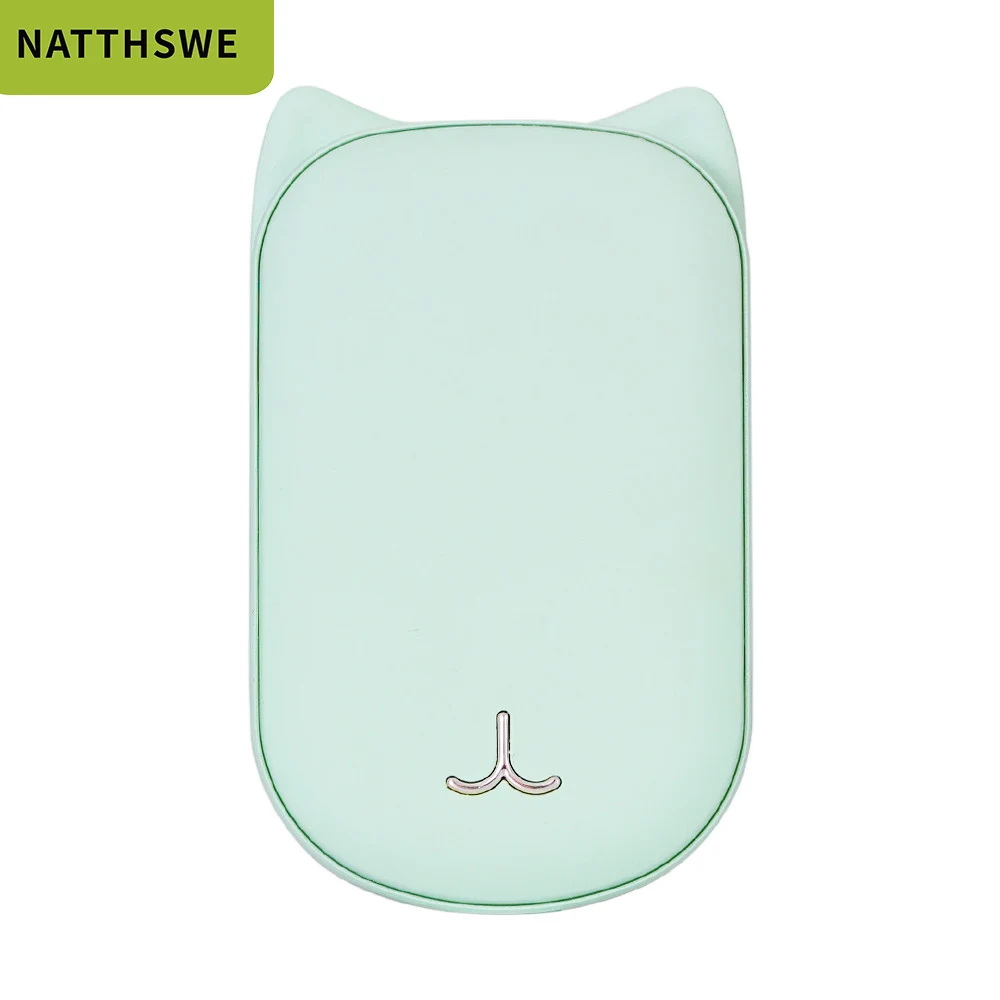 

NATTHSWE 10000 mAh Mobile Powerbank USB Charging Hand Warmer Portable External Battery for Smartphones