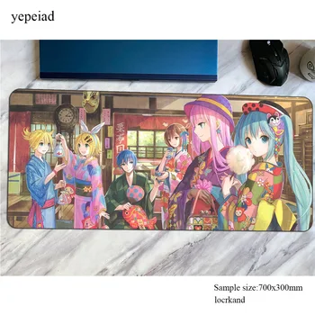 

Vocaloid padmouse 800x300mm accessory Fashion mouse pad gaming enterprise HD pattern rubber mats keyboard large mouse mat gamer
