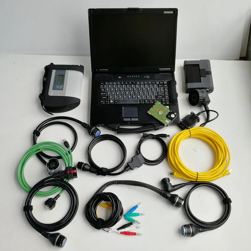 2in1 MB Star C4 для BMW Icom A2 B C диагностики и программирования инструмент с CF52 ноутбук 1 ТБ