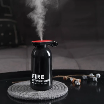 

250ML Fire Extinguisher Ultrasonic Air Humidifier Aroma Essential Oil Diffuser for Home Car USB Fogger Mist Maker
