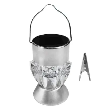 

7 Colors Changing LED Lantern Lamp Hanging Solar Light Crystal Waterproof Outdoor Home Garden Party Decor