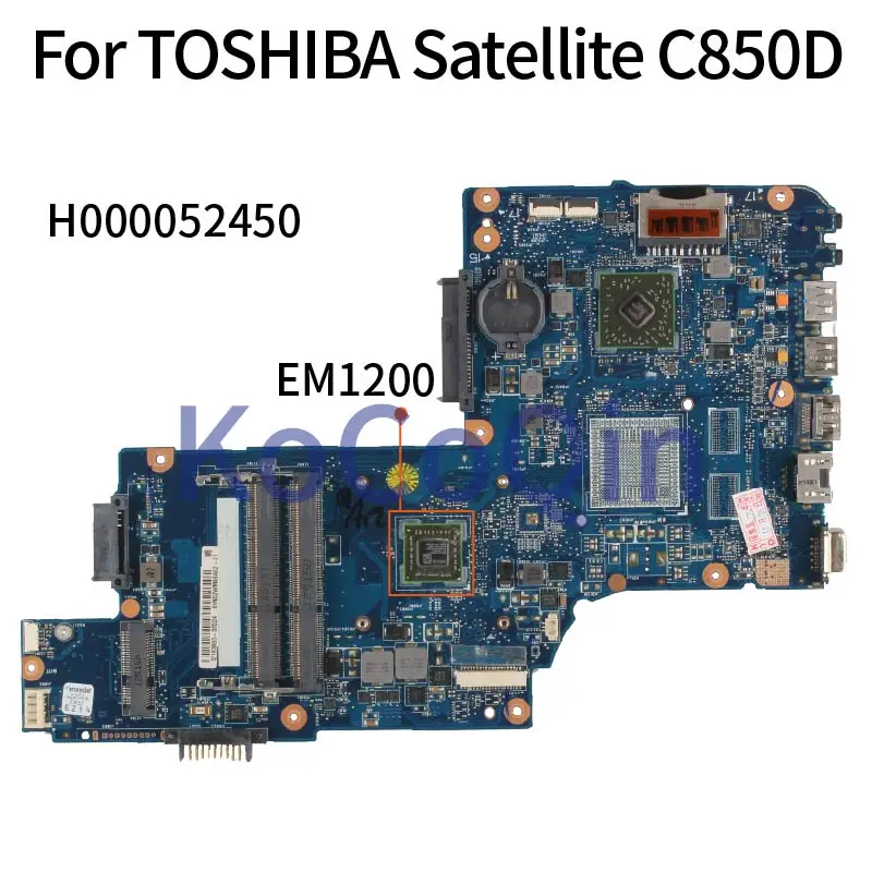 Материнская плата H000052450 DDR3 для ноутбука TOSHIBA Satellite C850 C850D L850D EM1200 15 6' | Компьютеры
