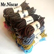 Mr. Niscar/5 пар модных ботинок, полиэфирные шнурки, круглые уличные повседневные шнурки для спортивной обуви, Круглые двойные полосатые шнурки