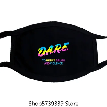 

Dare To Resist Violence Mask 90S Appeal Sayings Colorful Letter Mask Washable Reusable Mask with