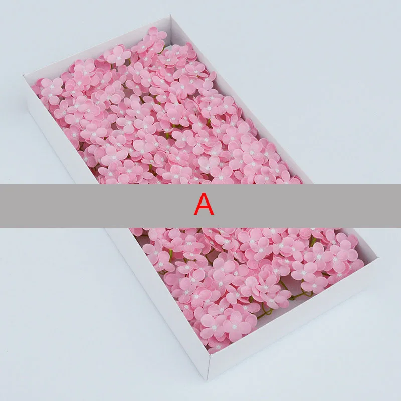 40PCS 1 BOX 40 шт./кор. мыло соцветия гортензии Искусственные Свадебные цветы Декор Поддельные цветы на День святого Валентина вечерние подарки держащие цветы - Цвет: 40PCS 1 BOX