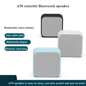 

A70 Material Wireless Bluetooth Speaker Supports TF Card Mp3 Player Mini Computer Subwoofer Portable Mini Fm Radio
