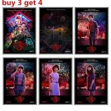 Странные Вещи Сезон 3 настенные плакаты Наклейки глянцевая бумага прозрачное изображение украшение дома купить 3 получить 4