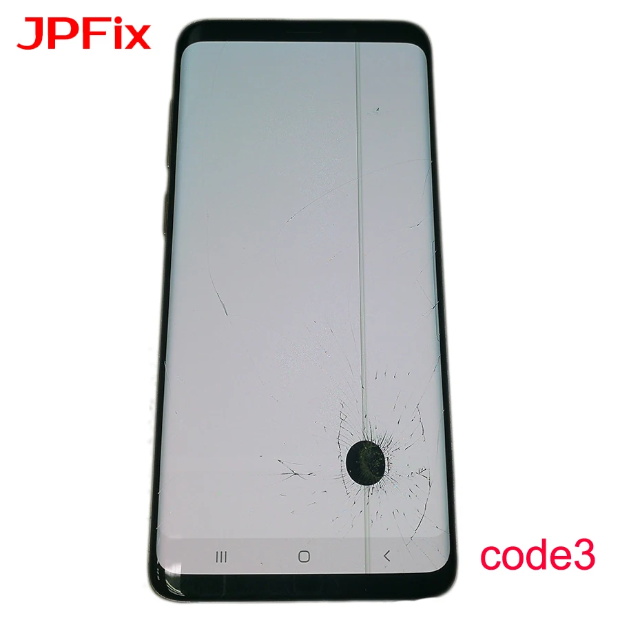s9p frame code.3 JPFix AMOLED S9+ expansionfor samsung Galaxy G965 G965 ЖК-дисплей сенсорный экран дигитайзер с рамкой утечки - Цвет: s9p frame code.3