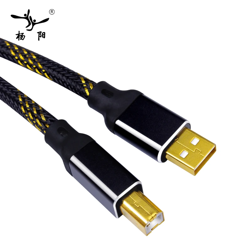 YYAUDIO L 4E6S Hifi USB кабель высокого качества типа A для B Дата DAC|hifi usb cable|usb hifi cabledac cable |