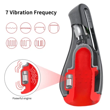 Silicone Blowjob 7 Speed Vibration Simulated Electric Male Masturbator Cup Deep Throat Mouth Design Tight Oral Sex Toys For Men 3