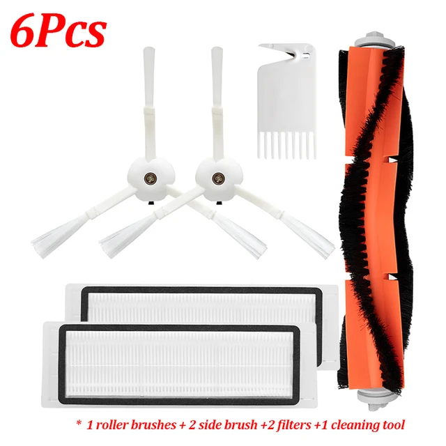 Hepa Filter Mop Rag Brush for Xiaomi for Roborock 1S S50 S55 S5 Max S6MaxV S6 Accessories Robot Vacuum Cleaner Parts Vacuum 2 XM024
