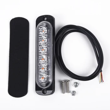 

Bar Strobe Lights 12V-24V DC 16W 6 LED Kit Beacon Car Warning Flashing