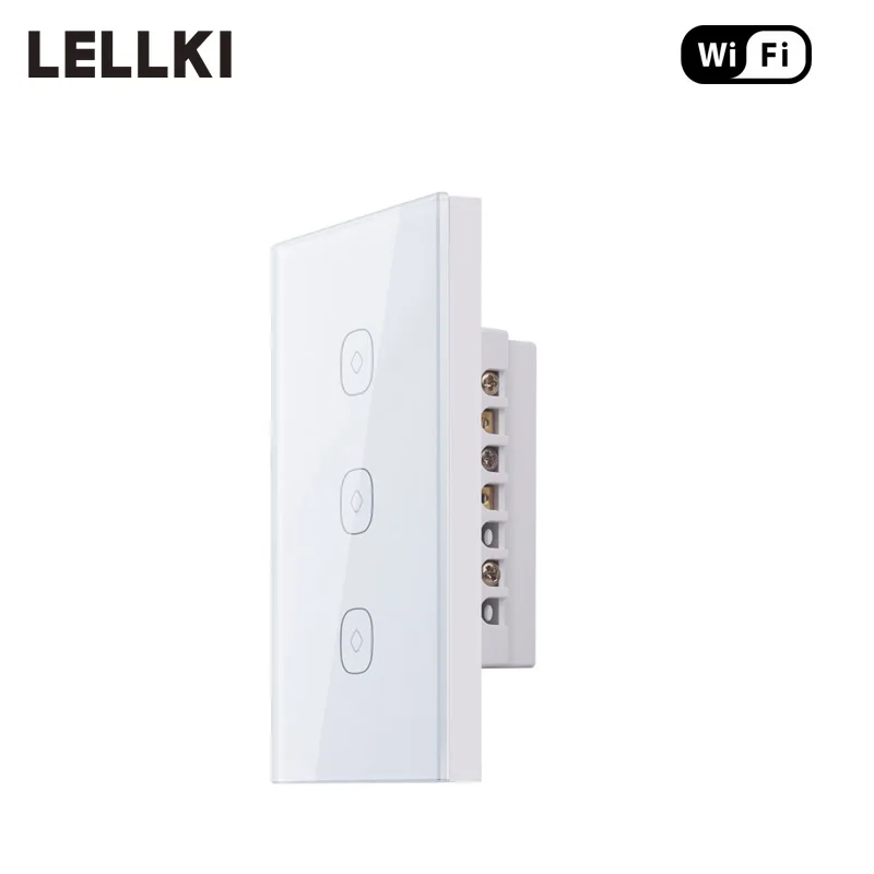 

Wifi Smart Wall Light Touch Switch 110-240V 10A Voice Remote Control Wireless Switch US Standard for Alexa Google Home tuya