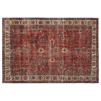 

Handmade Natural Vintage Turkish Area Rug 198x293 Cm-6'6''X9'7''