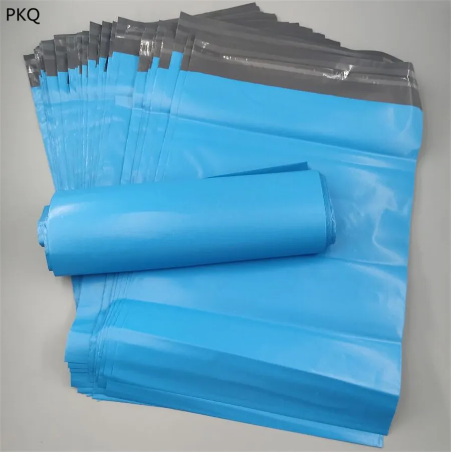 100Pcs Wholesale Storage Bag Blue Plastic Courier Bags Self Sealing
