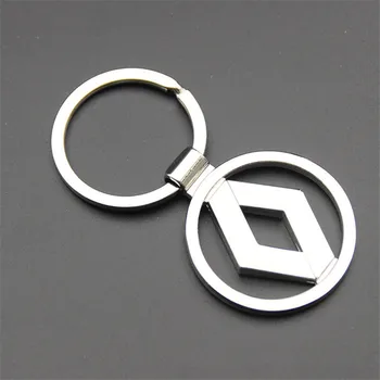 

3D Metal Car Key Ring for Renault Brand New Auto Supplies Renault Emblem Keychain Reynolds Key Chain Chaveiro car styling