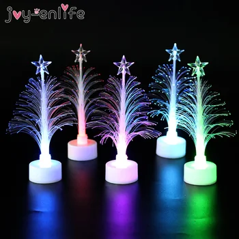 

1pcs Colorful Fiber Led Light Christmas Tree Light Ornament For Christmas Decoration Home Table Xmas Party New Year Gift Decor