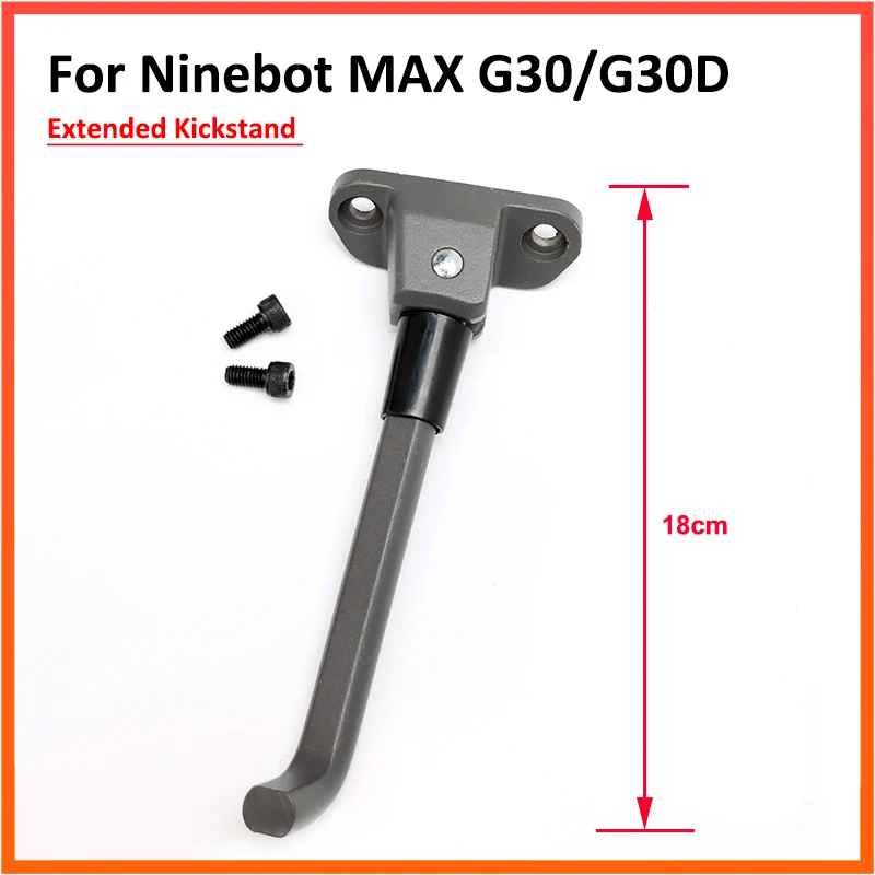 Erweiterte Parkplatz Stand Ständer Für Ninebot MAX G30 G30D Elektrische Roller Fuß Unterstützung DIY Ersatz 18CM Länge