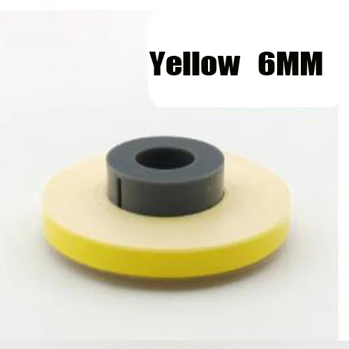 yellow 6MM 6 мм/9 мм/12 мм Этикетка Бумага/наклейка белый/желтый цвет 8 м для LK-320/320 P ПВХ трубки, принтер линии Марка принтер провода Марка - Цвет: yellow 6MM