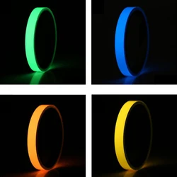Autocollant de sécurité nocturne, bande lumineuse fluorescente autocollante, amovible, avertissement nocturne 