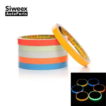 

10mm*3m Reflective Tape Glow In The Dark Self-adhesive Sticker Removable Luminous Decoration Tape Fluorescent Warning Tape